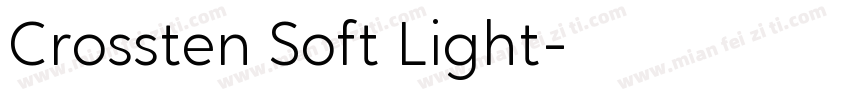 Crossten Soft Light字体转换